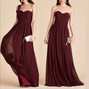 Birdy Grey M GRACE CONVERTIBLE DRESS CHIFFON CABERNET